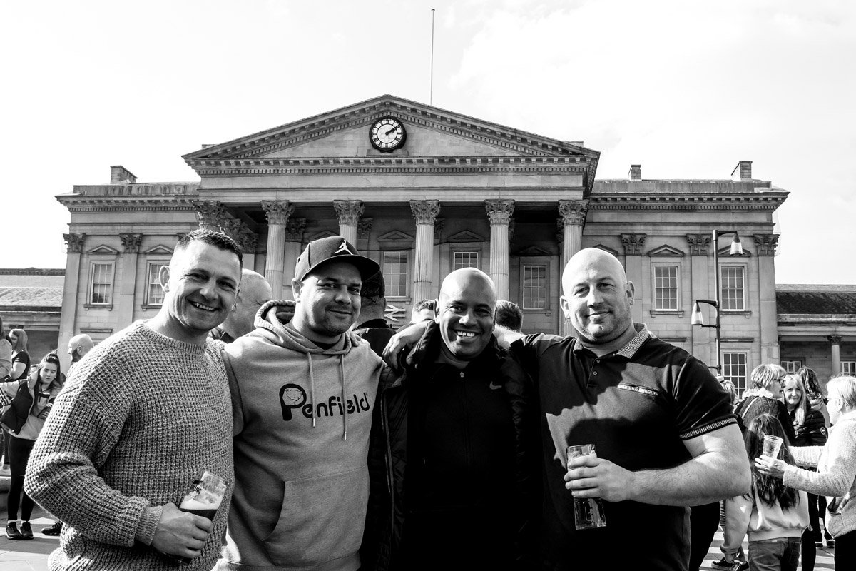 Crowds at the Huddersfield St Patrick's Day Parade