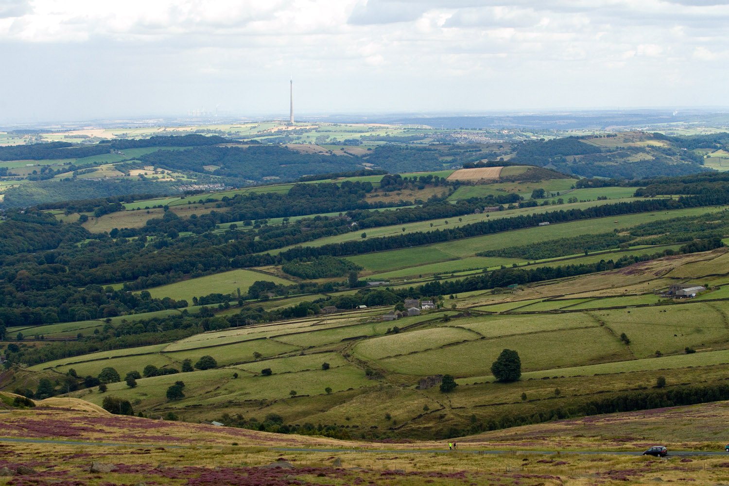 The view from the summit of West Nab, just above the race route.